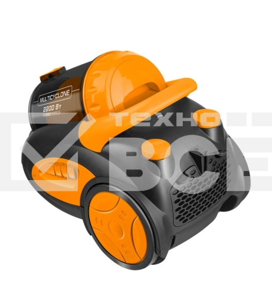 Пылесос Centek CT-2520 Orange оранжевый/черный, 400/2200 Вт, уборка сухая, пылесборник циклонный фильтр, 2 л