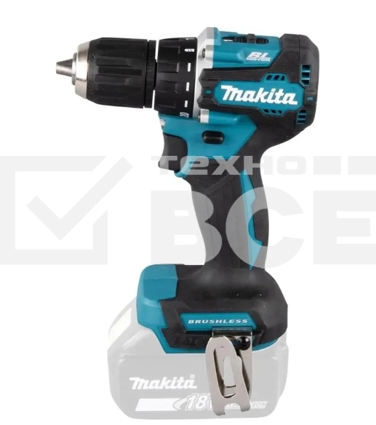 Дрель-шуруповерт Makita DDF487Z, 18 В, без АКБ, аккумуляторная