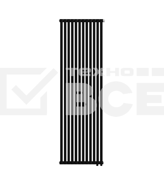 Дизайн-радиатор Royal Thermo Shift Q30 VC2180 - 12 секц. RAL9005m