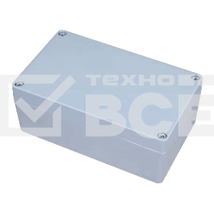 Корпус ACD XG387 Metal case IP65, 200*120*80mm, металлический, 3 отверстия (28 + 28 + 23мм) с резиновыми заглушками, цвет серебристый, совместим с Raspberry Pi 3B, 3B+, 4, Orange Pi