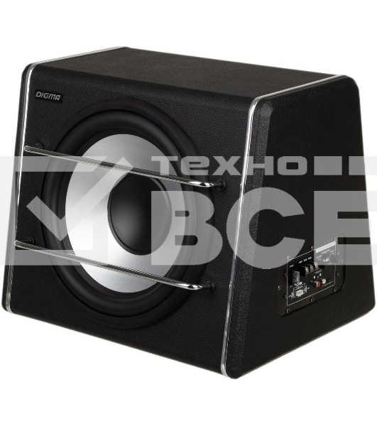 Сабвуфер автомобильный Digma DCS-120 300Вт активный (30см/12