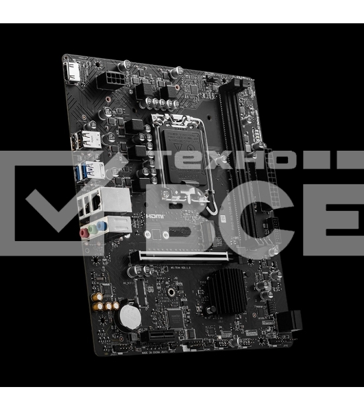 Материнская плата MSI PRO H610M-S DDR4, LGA 1700, Intel H610, 2xDDR4, 2xSATA, 1xM.2, 1xPCIe 4.0 x16, 1xPCIe 3.0 x1, 1xHDMI, 1x1Gb LAN, 4xUSB 2.0, 2xUSB 3.2 Gen 1, 3x3.5 мм, 7.1, Micro-ATX