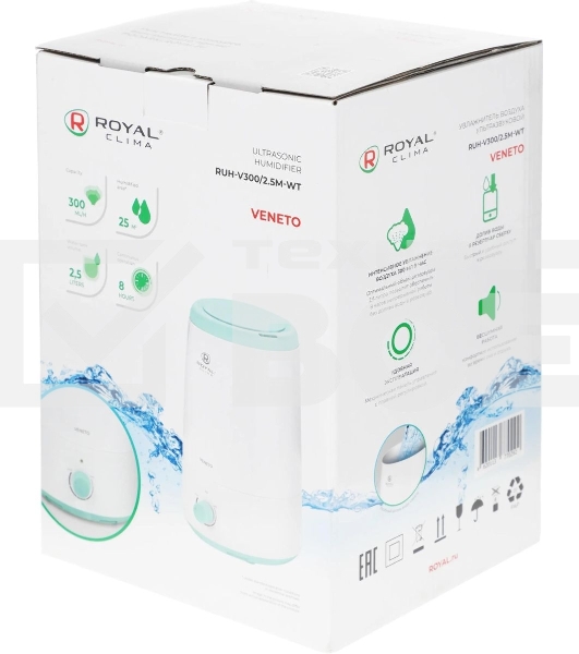 Увлажнитель воздуха Royal Clima VENETO RUH-V300/2.5M-WT
