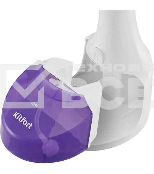 Отпариватель Kitfort КТ-9206 белый/фиолетовый, 1200 Вт, 12 г/мин, 300 мл