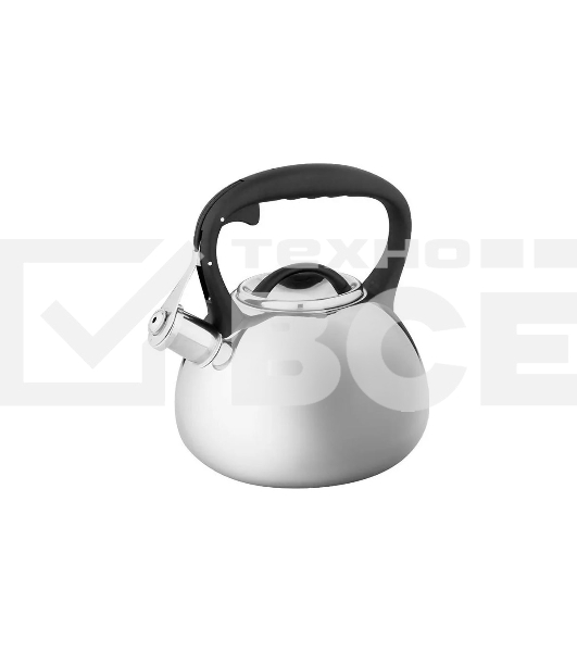 Чайник для плиты ALPENKOK AK-516 нерж.сталь со свистком 3,0л (12)