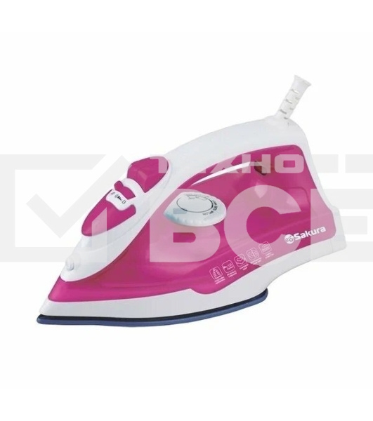 Утюг Sakura SA-3063NP 1800 Вт тефлон. подошва, пар. увлажнение, самоочист.