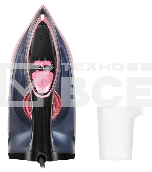 Утюг Hyundai H-SI01623 2400 Вт черный/розовый