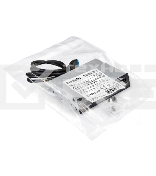Кард-ридер ExeGate CR-611U3/черный/SD/SDHC/SDXC/MMC/microSD/T-Flash/CF/MS/MS micro/XD/USB 3.0/металл/пластик