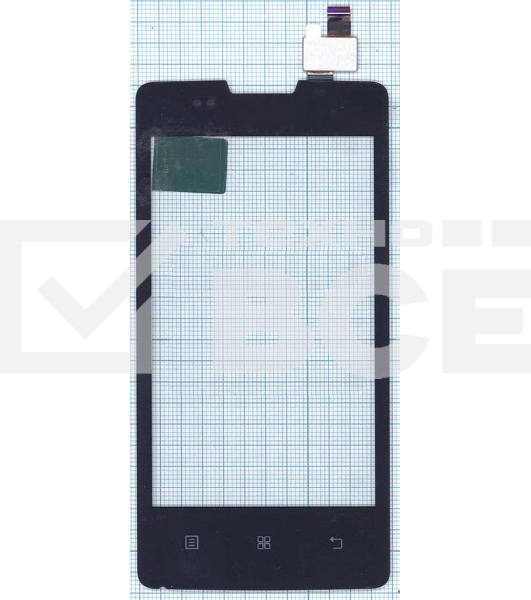 Сенсорное стекло (тачскрин) для Lenovo A600e, черный