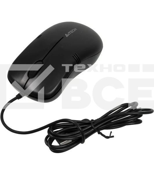Мышь проводная A4Tech OP-560NUS черный, 1200 dpi, USB, кнопки - 3