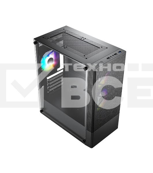 Компьютерный корпус ACD Coffre 106 USB3.0*1+USB2.0*2+HD audio ,2*12cm F1 ARGB fans at front(Slave fans) ,1*12cm F1 ARGB fan at rear (Master fan), TG