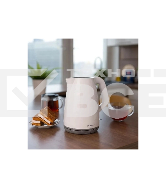 Чайник электрический Scarlett SC-EK18P49 1.7л. 2200Вт белый/серый (корпус: пластик)