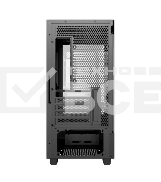 Корпус компьютерный Powercase Vision Micro M, Tempered Glass, чёрный, mATX  (CVMMB-L0)
