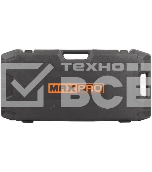 Молоток отбойный MAX-PRO MPDH1700/14H электрический 1700 Вт, 1900 уд/мин, 60 Дж, 30 мм HEX, 14 кг, резиновый кабель, дополнительные щетки, кейс