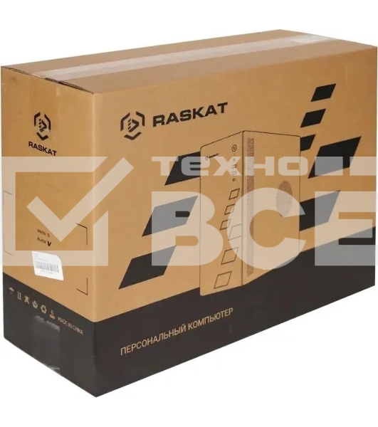 Компьютер Raskat Standart 500 (Intel Core i5 10400, RAM 16Gb, SSD 480Gb, no OS, kb+ms, black)