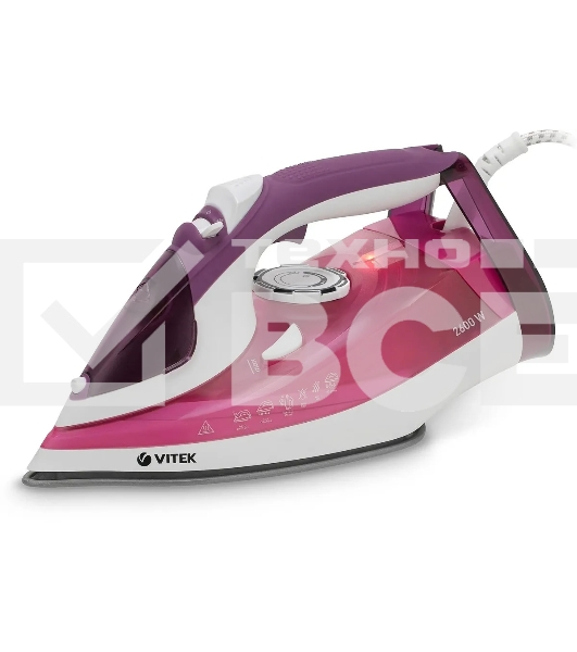 Утюг Vitek VT-8354 фиолетовый/белый