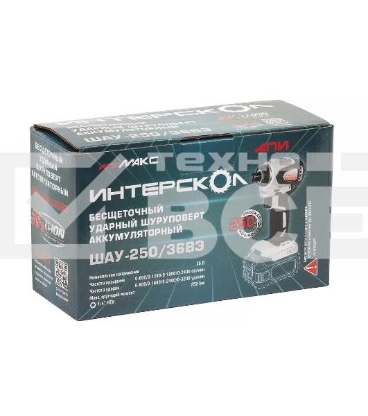 Ударный шуруповерт SHAU-250/36V INTERSKOL