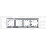 Рамка 4-местная IEK BRITE РУ-4-Бр DECOR 3D-форма алюминий, фото5