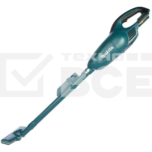 Строительный пылесос Makita DCL180Z синий, питание от аккумулятора, 30 Вт, уборка сухая, пылесборник 0.65 л, без АКБ, без ЗУ (работа от АКБ max 20 мин)