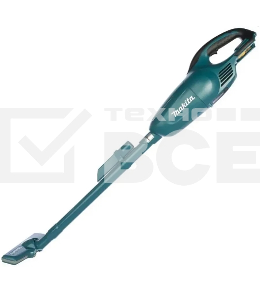 Строительный пылесос Makita DCL180Z синий, питание от аккумулятора, 30 Вт, уборка сухая, пылесборник 0.65 л, без АКБ, без ЗУ (работа от АКБ max 20 мин)
