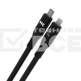 Дата-кабель MORE CHOICE (4620202554581) K83ia 2м USB 3.0A PD 27W для Lightning ng 8-pin -2 м, черный