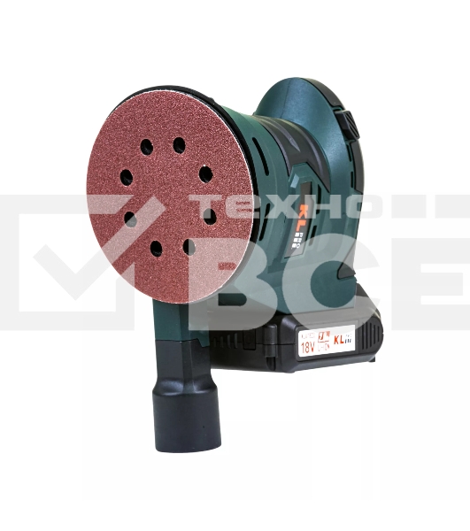 Эксцентриковая шлифовальная машина аккумуляторная KLPRO KLEZ18-20 (18В, Li-ion-2шт, 2.0А·ч, ЗУ 2,4А)
