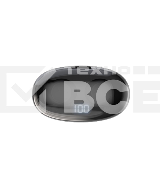 Беспроводные наушники Maxvi MHF-109BT черные TWS\капли\LCD\Sensor\200 мАч\5.2\кабель Type-C