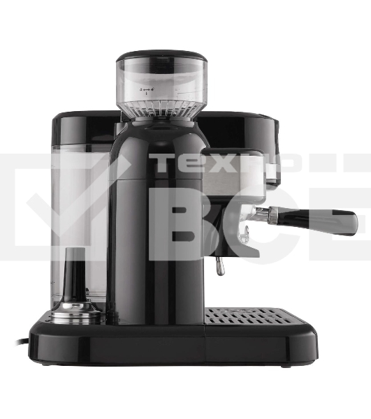 Кофемашина автоматическая Korting KCM 1015 N Ottimo черный/серебристый, исп. кофе - зерновой, 1500 Вт, 19 бар