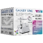 Мясорубка электрическая Galaxy GL 2411 белый, 1200 Вт, 1.3 кг/мин, реверс, защита от перегрузки, металлический лоток, насадки - 5, фото2
