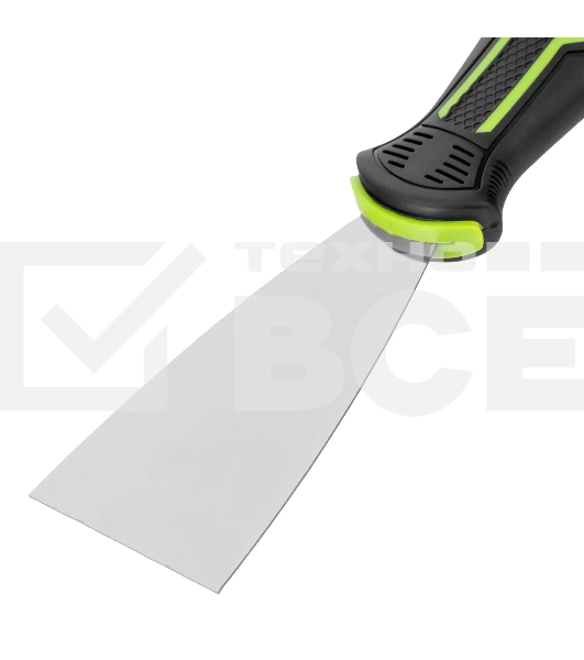 Шпательная лопатка из нержавеющей стали Сибртех 50 мм, двухкомпонентная рукоятка