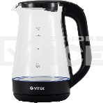 Чайник электрический Vitek VT-8803 1.7 л, 2200 Вт, черный корпус: стекло, фото9