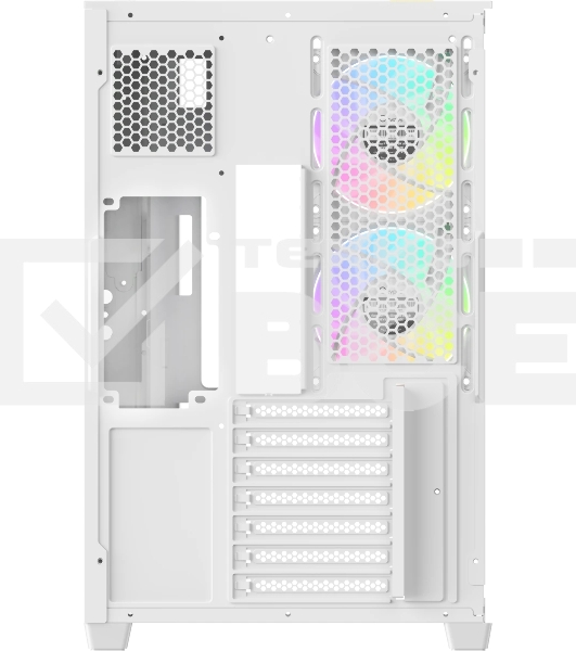 Корпус Ocypus Delta C74 ARGB White, Midi-Tower, белый, 2 x 120 мм