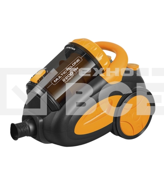 Пылесос Centek CT-2520 Orange оранжевый/черный, 400/2200 Вт, уборка сухая, пылесборник циклонный фильтр, 2 л