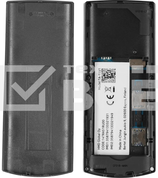 Мобильный телефон Nokia 105 4G TA-1551 DS EAC черный