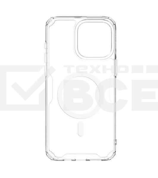 Чехол Nature TPU Pro Magnetic Case, белый, (AP IP15 Pro Max)