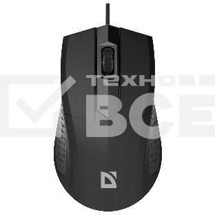 Мышь проводная Defender Optimum MB-270 черный, 1200 dpi, USB, кнопки - 3
