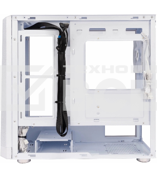 Компьютерный корпус 1STPLAYER FD5-M ARGB White / mATX / 4x120mm ARGB fans / FD5-M-WH-4F2-W(AP)