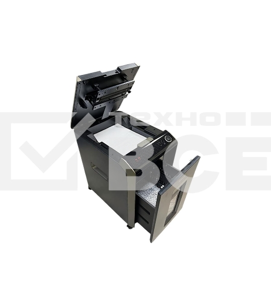 Шредер Office Kit SA200С 3,8x10 черный/серый с автоподачей (секр.P-4) фрагменты 220лист. 40лтр. скобы пл.карты
