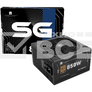 Блок питания Thermalright, 850W 80+ Gold (ATX, 3.1, PCIe 5.1, Non-modular, 1x24(20+4)pin, 1xCPU 8(4+4)pin, 2xPCIe*2 8(6+2)pin, 5xSATA3, 1x12+4pin (12VHPWR PCIe 5.1 12+4pin 600mm), 3xMOLEX4pin, Active, 120x120mm, 150x140x86mm, APFC, black)