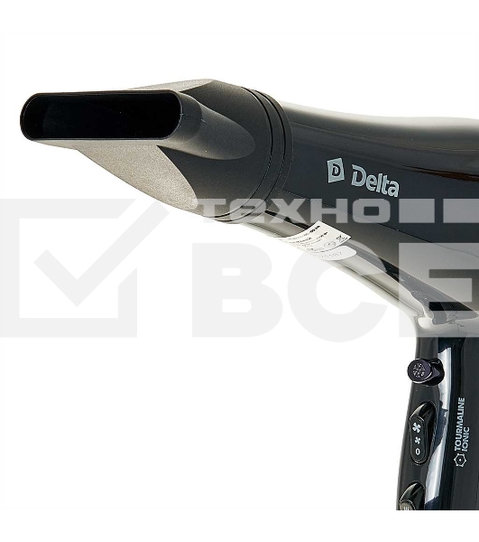Фен Delta DL-0938 : холодный воздух, 2000Вт, черный