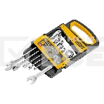 Набор ключей комбинированных трещоточных Denzel 6-17 мм, 6 шт., CrV, матовый хром 14720, фото 1