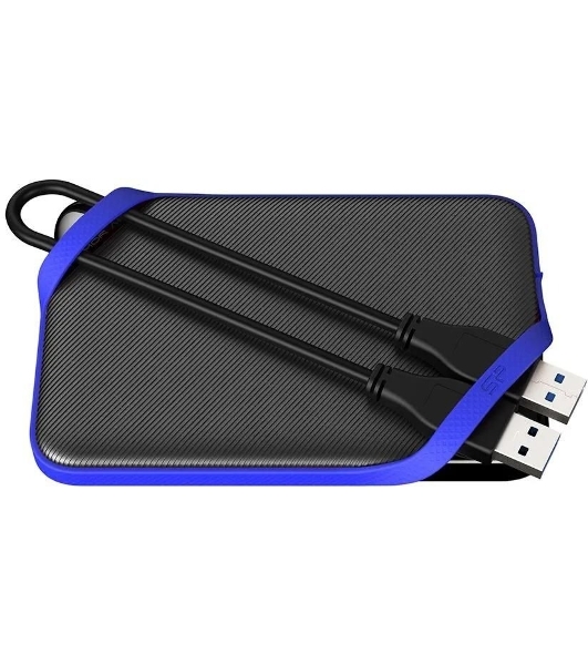 Жесткий диск Silicon Power USB 3.0 1Tb SP010TBPHD62SS3B SP010TBPHDA80S3B Armor A62 (5400rpm) 2.5' синий