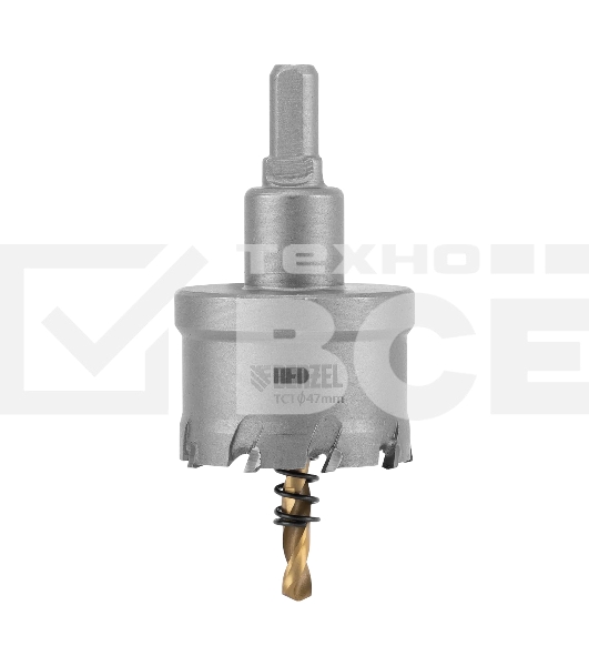 Коронка по металлу Denzel твердосплавная, 47 мм