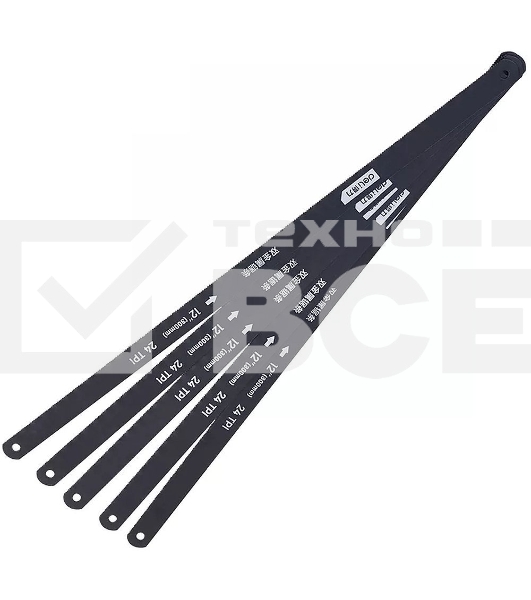 Набор полотен по металлу 5 шт Deli DL4673 (биметаллическое полотно 300мм, 24 TPI)