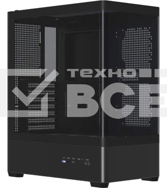 Компьютерный корпус Accord ACC-R4A черный без БП ATX 2xUSB3.0 1xUSB3.1 audio