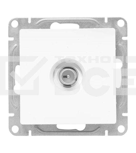 Механизм розетки TV EKF UP1-SOW-TV-3 оконечная, белый Эпика