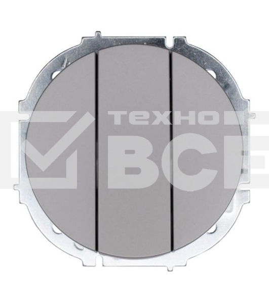 Выключатель 3-кл. СП OSEN механизм серый матовый LEZARD 743-7488-109