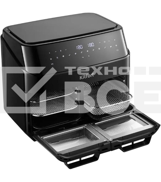 Аэрогриль Kitfort КТ-8153 2600Вт черный