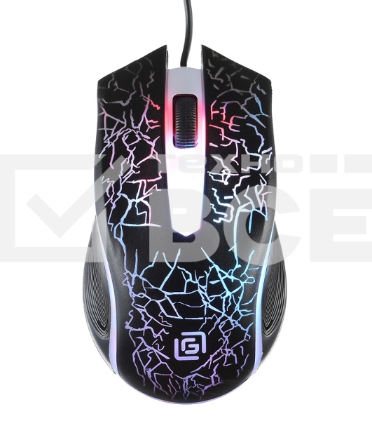 Мышь проводная Oklick 395M SHADOW черный, 1500 dpi, USB, кнопки - 3