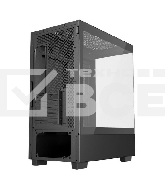 Корпус компьютерный Powercase Vision Micro M, Tempered Glass, чёрный, mATX  (CVMMB-L0)